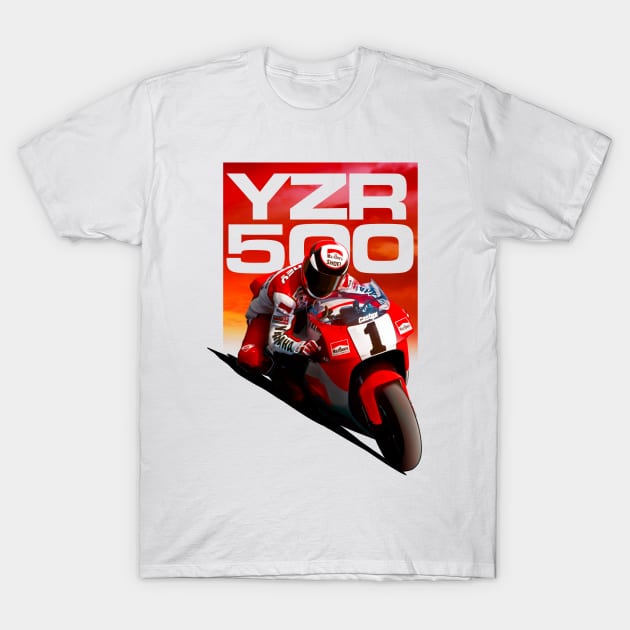 YZR500 T-Shirt by Retroquarter